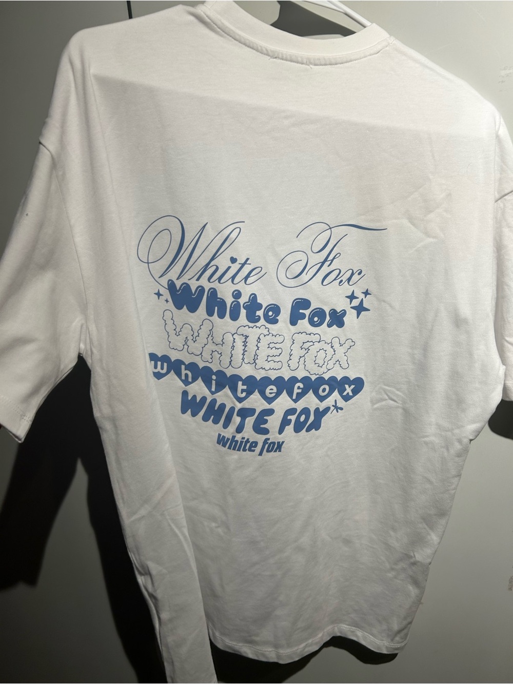 White Fox Pretty In Print Oversized Tee